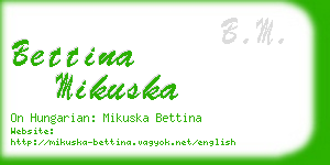 bettina mikuska business card